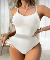 Karın ve Üst Bölge Toparlayıcı ve Sıkılaştırıcı Çıtçıtlı Zıbın Korse - Beyaz