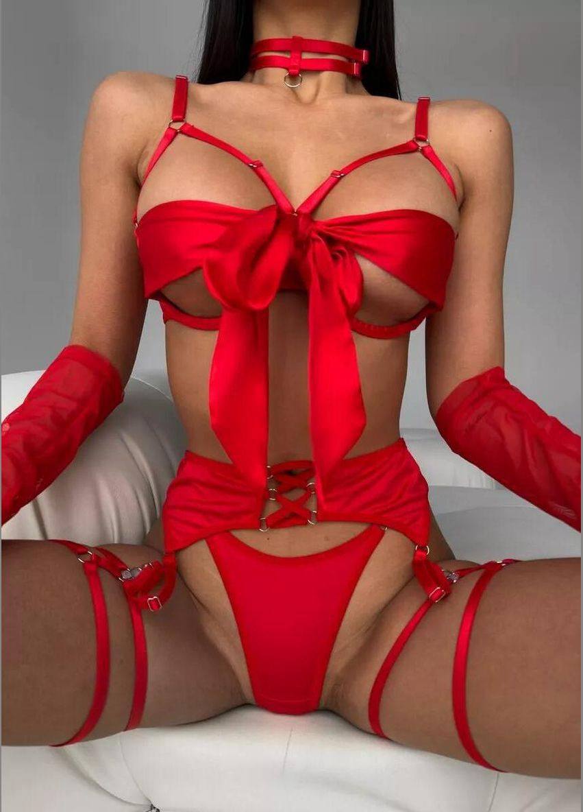 Red Ribbon – Kırmızı Fiyonk Jartiyer Takımı