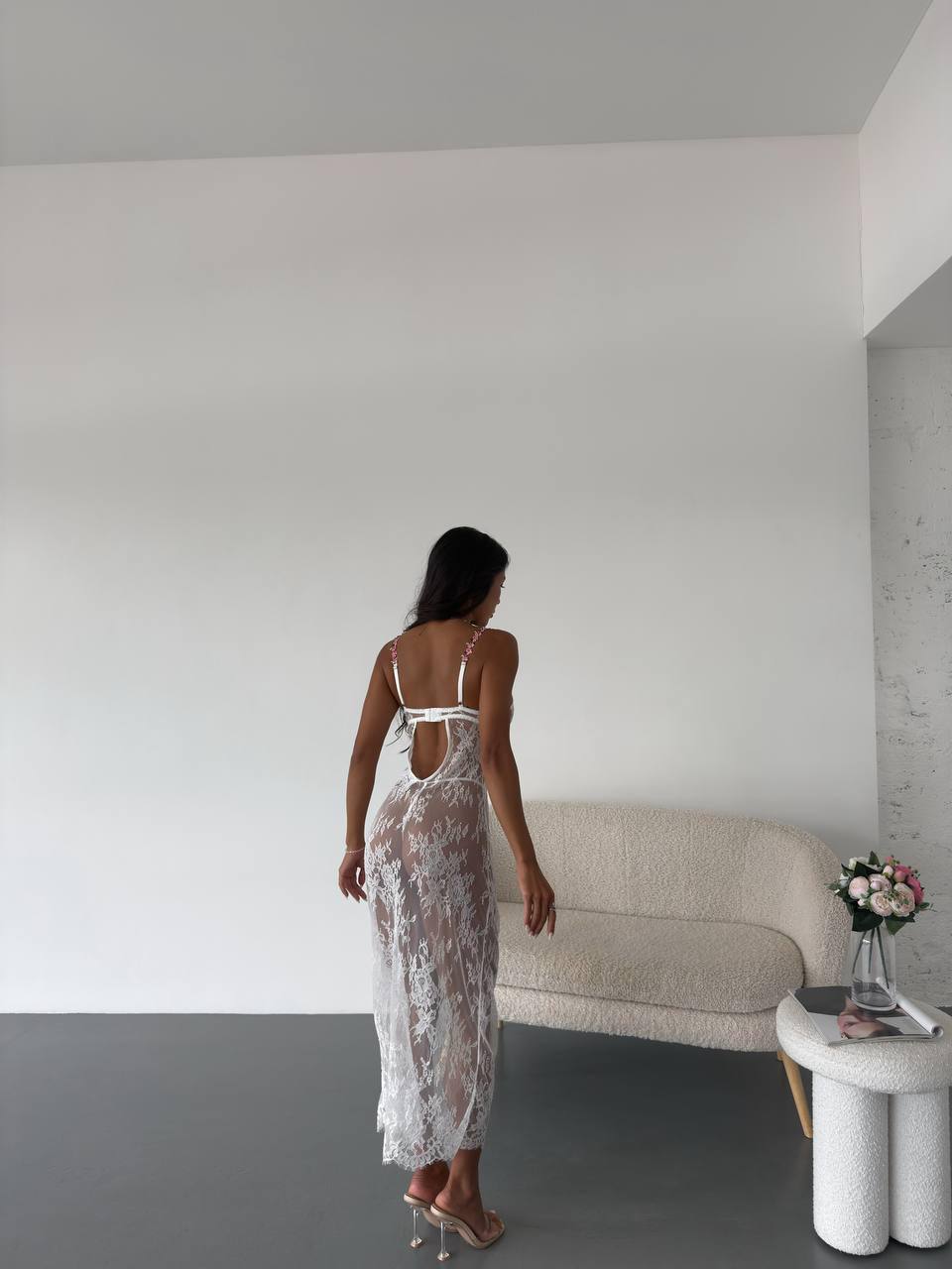 Blooming Muse – Çiçekli Uzun Gecelik