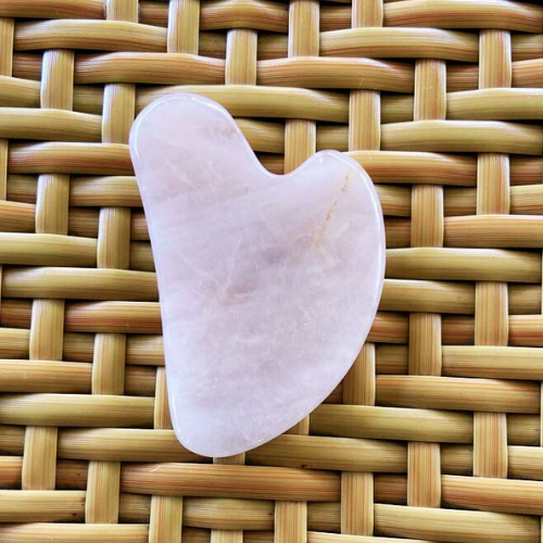 Pembe Kuvars Gua Sha Masaj Taşı